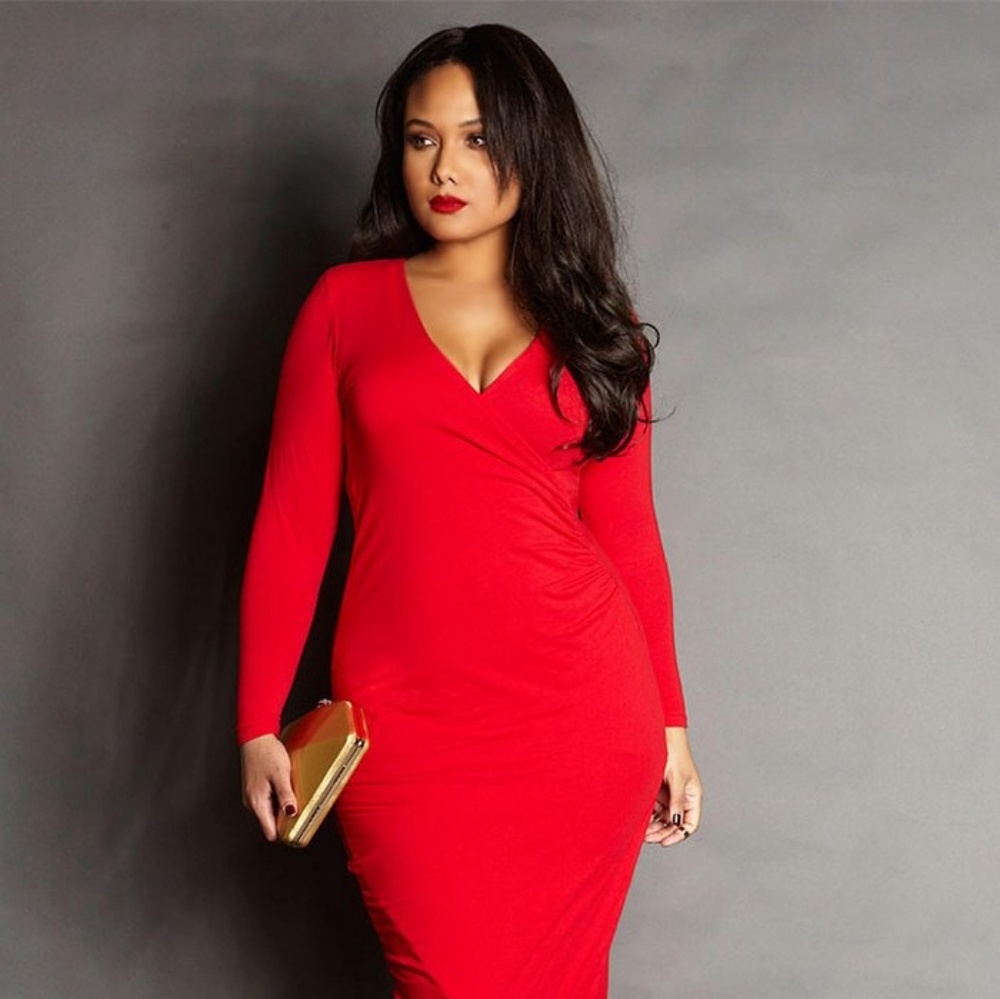 REBDOLLS Grisel "The Event" Ruched Maxi Dress